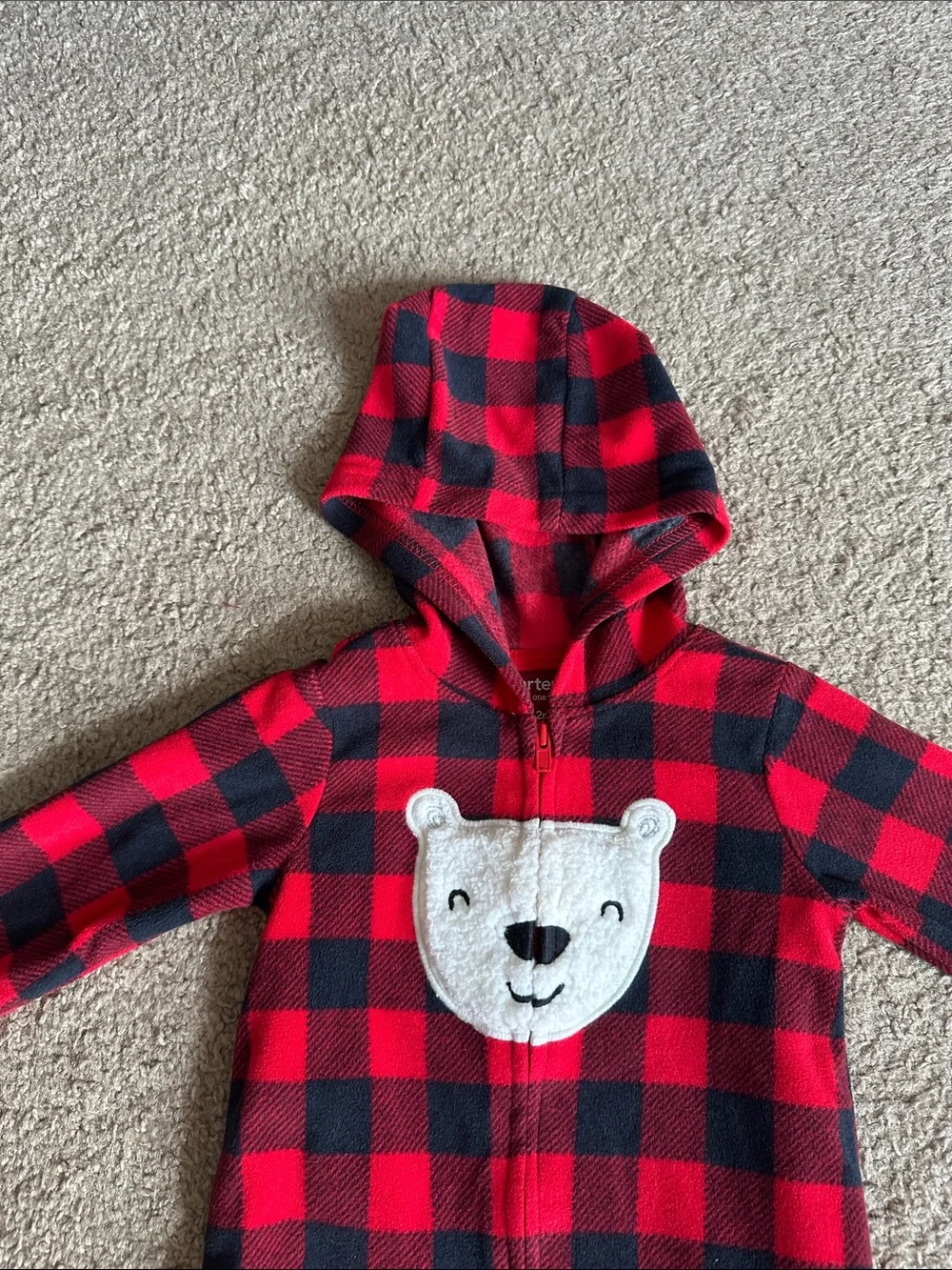 3 pieces, carters Hooded Baby One-Piece